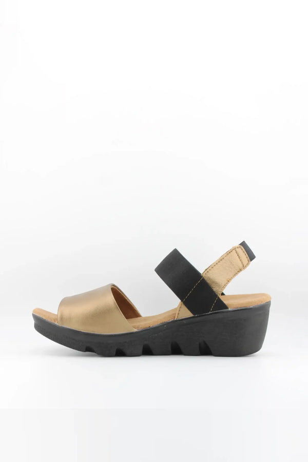 Bernie Mev Elastic Strap Wedge Sandal